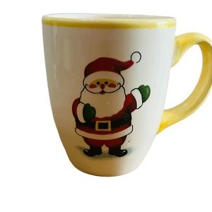 Holiday Market holiday friends Santa mug. Dishwasher microwave safe mug
